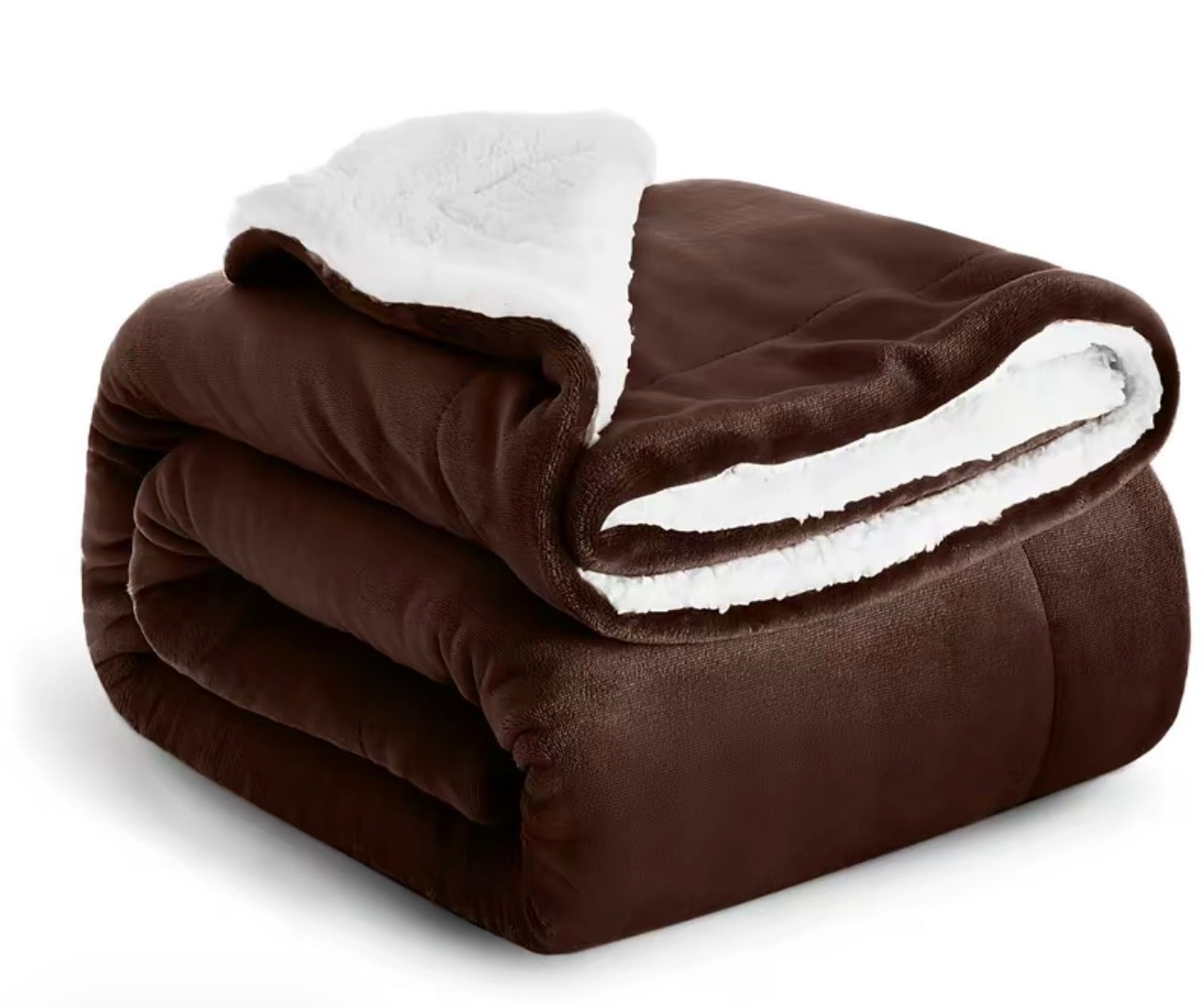 Luxury Sherpa Fleece Throw Blanket | Dual-Layer Plush Comfort